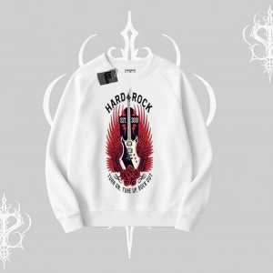 Biskilet Sweatshirt Hard Rock Winged Guitar Rebellion