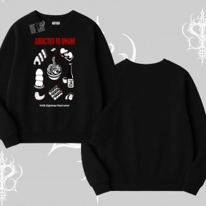 Biskilet Sweatshirt Japon Mutfağı Umami Temalı Baskılı