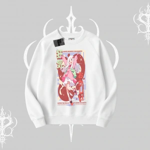 Biskilet Sweatshirt Madness Unleashed Anime Girl Baskılı