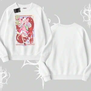 Biskilet Sweatshirt Madness Unleashed Anime Girl Baskılı