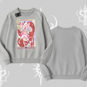 Biskilet Sweatshirt Madness Unleashed Anime Girl Baskılı