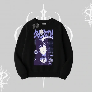 Biskilet Sweatshirt Neo Tokyo Girl Y2K Street Anime Aesthetic