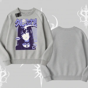Biskilet Sweatshirt Neo Tokyo Girl Y2K Street Anime Aesthetic