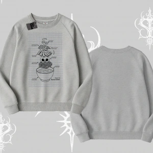 Biskilet Sweatshirt Noodle Theory Hand Drawn Concept