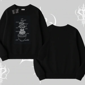 Biskilet Sweatshirt Noodle Theory Hand Drawn Concept