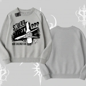 Biskilet Sweatshirt Skull Impact Bone Chilling Street Icon