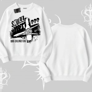 Biskilet Sweatshirt Skull Impact Bone Chilling Street Icon