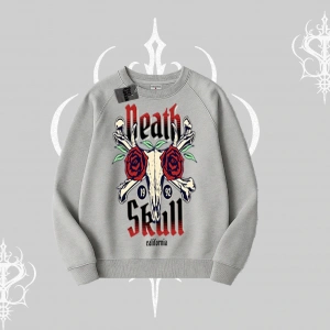 Biskilet Sweatshirt Skull & Roses Vintage West Coast Rebellion