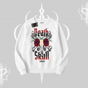 Biskilet Sweatshirt Skull & Roses Vintage West Coast Rebellion