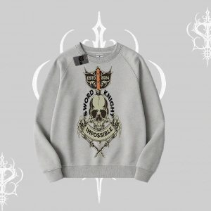 Biskilet Sweatshirt Sword Knight Skull Impossible Street Creed