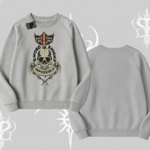 Biskilet Sweatshirt Sword Knight Skull Impossible Street Creed