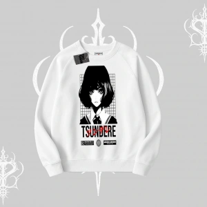 Biskilet Sweatshirt Tsundere Anime Japanese Style Baskılı