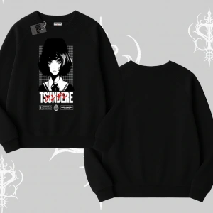 Biskilet Sweatshirt Tsundere Anime Japanese Style Baskılı