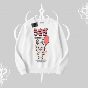Biskilet Sweatshirt Usagi Kawaii Cute Heart Energy