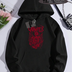 Biskilet Yaka Sweatshirt Beyaz Carnifex Özel Tasarım