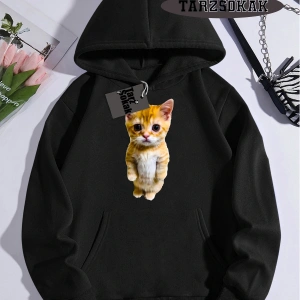 Biskilet Yaka Sweatshirt Beyaz EL GATO Özel Tasarım