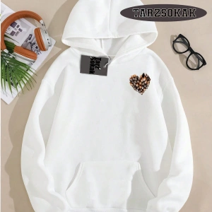 Biskilet Yaka Sweatshirt Beyaz EL GATO Özel Tasarım