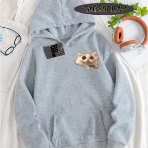 Biskilet Yaka Sweatshirt Beyaz EL GATO Özel Tasarım