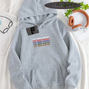 Biskilet Yaka Sweatshirt Beyaz LESBENJAMİNSS Özel Tasarım