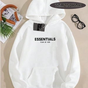 Biskilet Yaka Sweatshirt Beyaz M HARFİ İSME Özel Tasarım