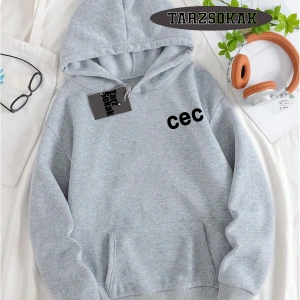 Biskilet Yaka Sweatshirt Siyah cec Özel Tasarım