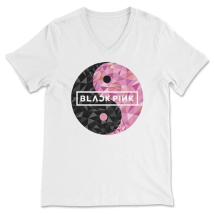 Black Pink V Yaka Tişört Unisex T-shirt Bvt2332