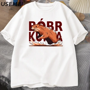 Bóbr Kurwa Gladyatör T Shirt Erkekler Kadınlar için Romanın Zafer Grafik T-Shirt Bober Beave 2833