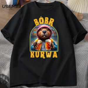Bóbr Kurwa Gladyatör T Shirt Erkekler Kadınlar için Romanın Zafer Grafik T-Shirt Bober Beave 2833