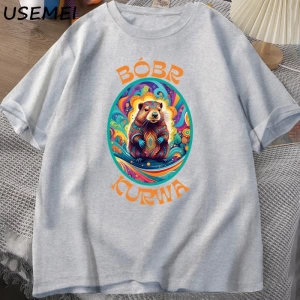 Bóbr Kurwa Gladyatör T Shirt Erkekler Kadınlar için Romanın Zafer Grafik T-Shirt Bober Beave 2833