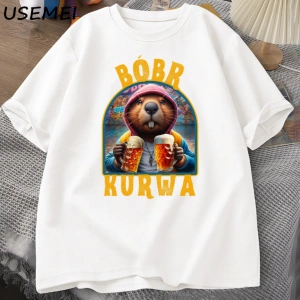 Bóbr Kurwa Gladyatör T Shirt Erkekler Kadınlar için Romanın Zafer Grafik T-Shirt Bober Beave 2833