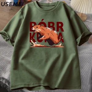Bóbr Kurwa Gladyatör T Shirt Erkekler Kadınlar için Romanın Zafer Grafik T-Shirt Bober Beave 2833