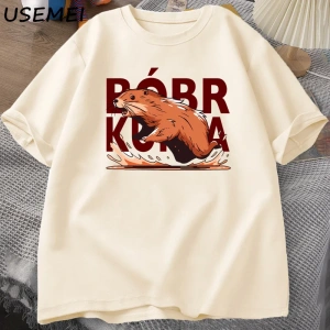 Bóbr Kurwa Gladyatör T Shirt Erkekler Kadınlar için Romanın Zafer Grafik T-Shirt Bober Beave 2833