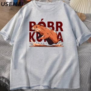 Bóbr Kurwa Gladyatör T Shirt Erkekler Kadınlar için Romanın Zafer Grafik T-Shirt Bober Beave 2833