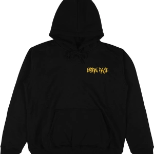 Born Race Siyah Oversize Unisex Kapüşonlu Sweatshirt Hoodie