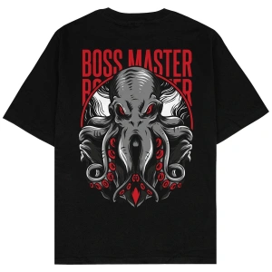 Bossmaster Siyah Oversize Unisex T-shirt