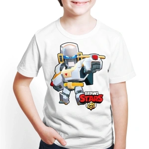 Brawl Stars - Bo - Erkek Çocuk Beyaz Dijital Baskılı T-shirt E-03