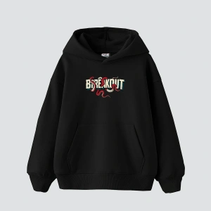 Breakout Baskılı Oversize Unisex Beyaz