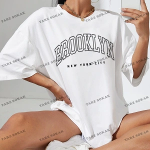 Brook Baskılı Oversize Kalıp Unisex T-shirt