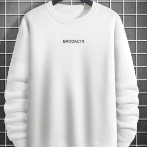 Brooklyn Baskılı 3 Oversize Beyaz