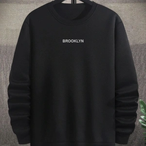 Brooklyn Baskılı 3 Oversize Siyah