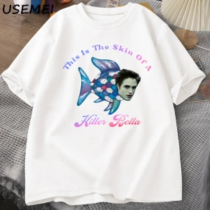 Bu Bir Katil Bellanın Derisi T Shirt Erkekler Komik Film Meme T-Shirt Alacakaranlık Gökkuşağ 2872