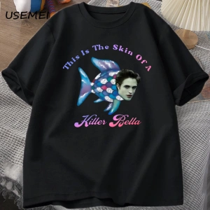 Bu Bir Katil Bellanın Derisi T Shirt Erkekler Komik Film Meme T-Shirt Alacakaranlık Gökkuşağ 2872