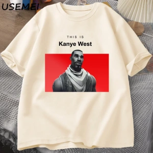 Bu kanyenin batı T Shirt nedensel pamuk kısa kollu Teekomik kanyenin Vintage T Shir 2845