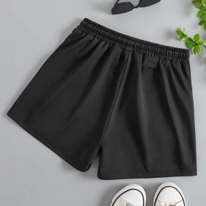 Butterfly Print Drawstring Waist Şort