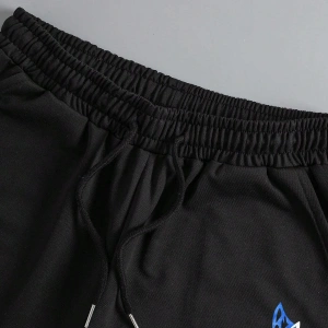 Butterfly Print Drawstring Waist Şort