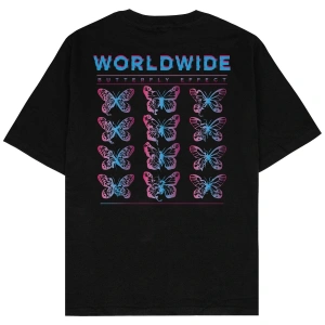 Butterfly Siyah Oversize Unisex T-shirt