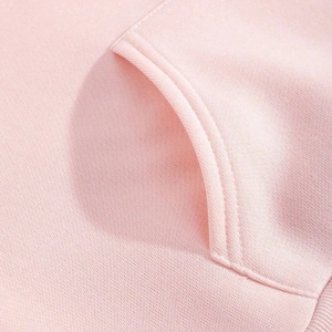 Butterfly & Slogan Graphic Drawstring Lined Hoodie Pembe