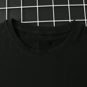 Büyük Beden Erkek Basit Moda Günlük Kısa Kollu Tişört, Günlük Giyim