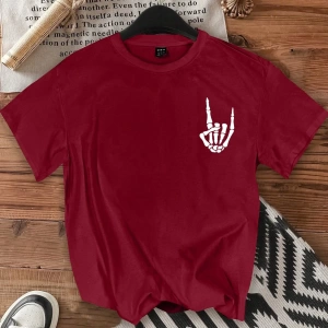 Büyük Beden Fiyonk Logo Baskılı Rahat Minimalist Desen Yuvarlak Yaka Kısa Kollu Tişö