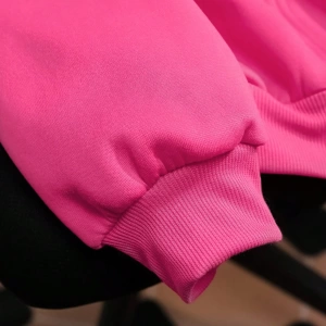 Büyük Beden Kadın Günlük İşlemeli Çiçekli Sweatshirt İş, Sonbahar/Kış Model 5158